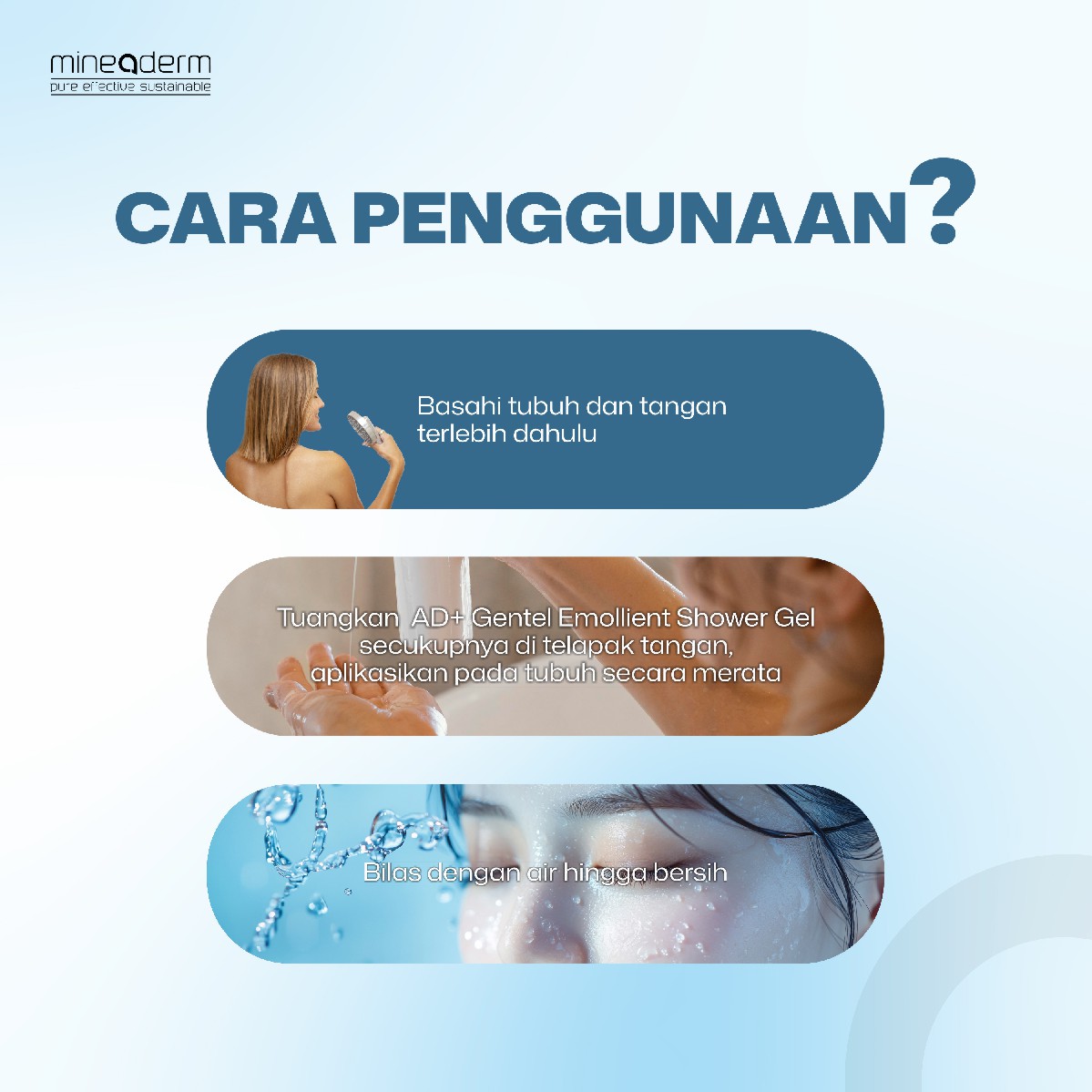 Mineaderm A.D + Gentle Emollient Shower Gel Benefits