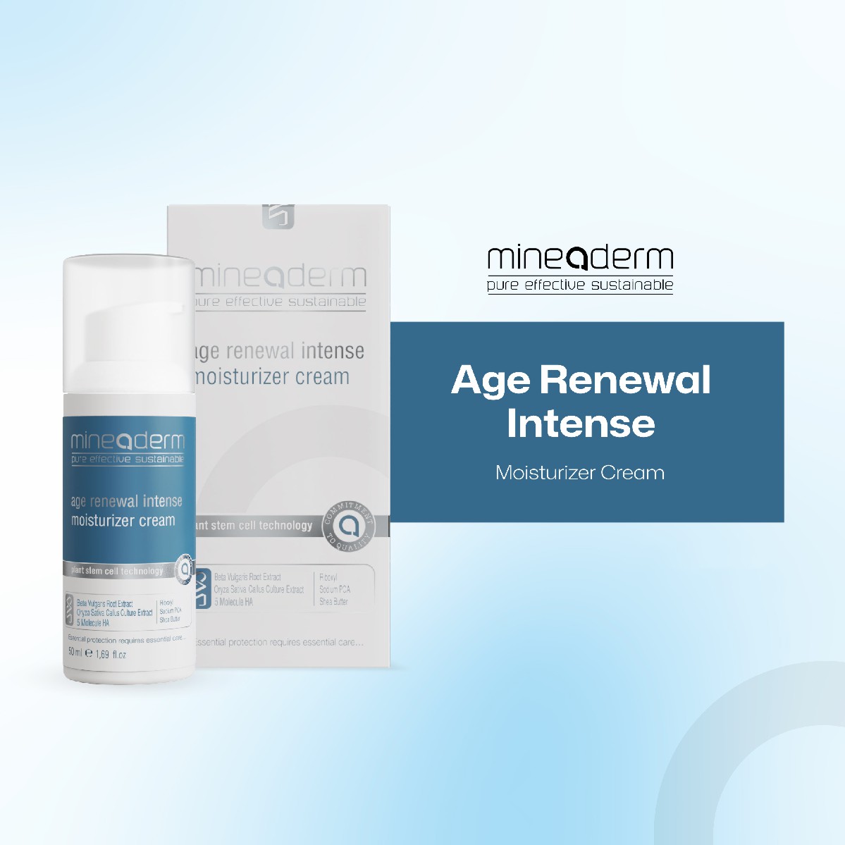 Mineaderm Age Renewal Intense Moisturizer Serum Usage