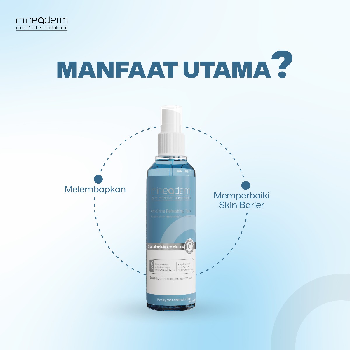 Mineaderm Anti-Shine Refreshing Tonic Benefits