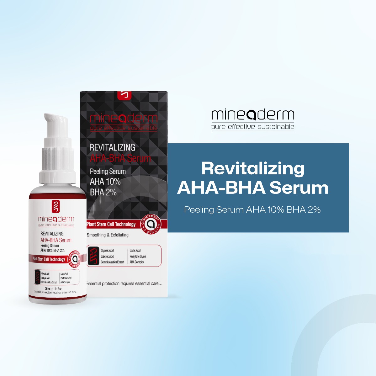 Mineaderm Revitalizing AHA BHA Serum Usage