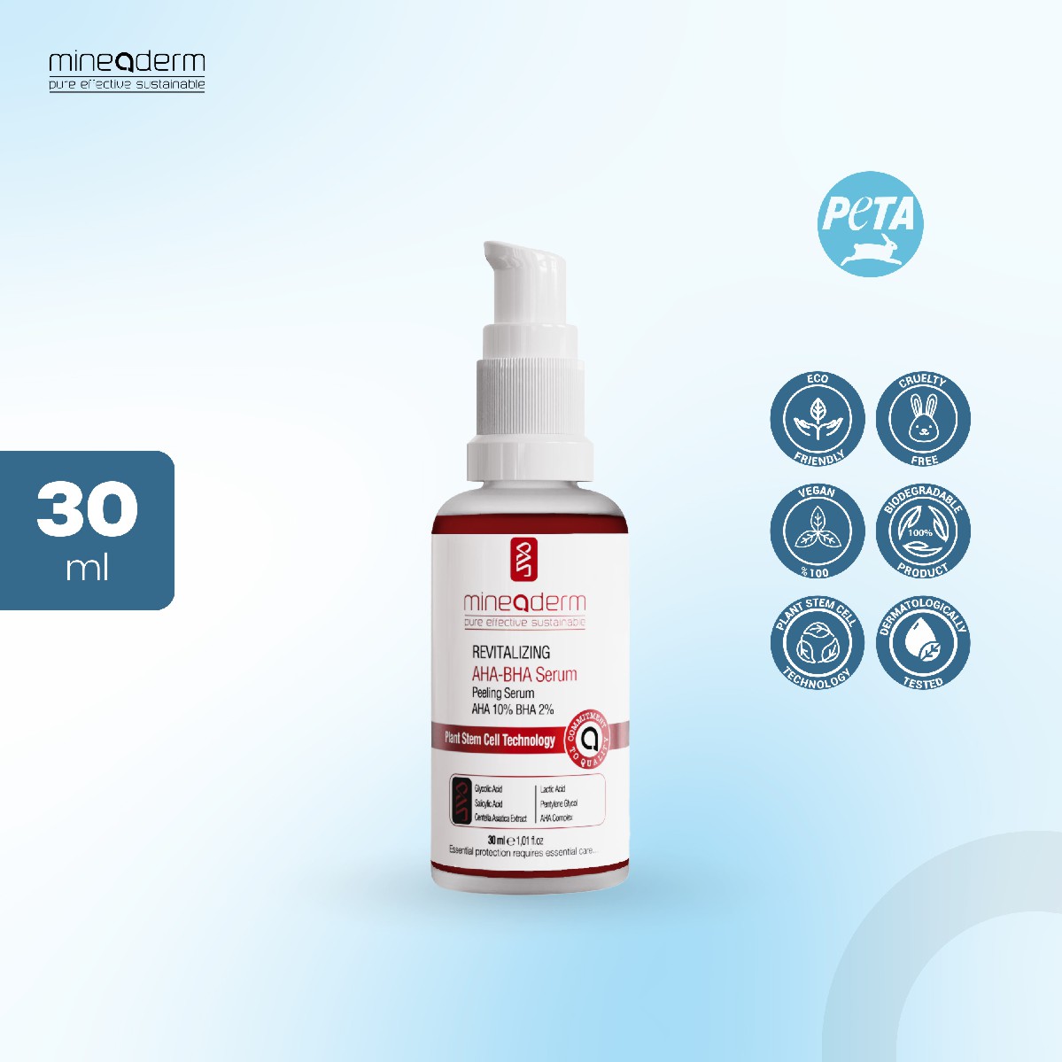 Mineaderm Revitalizing AHA BHA Serum Benefits