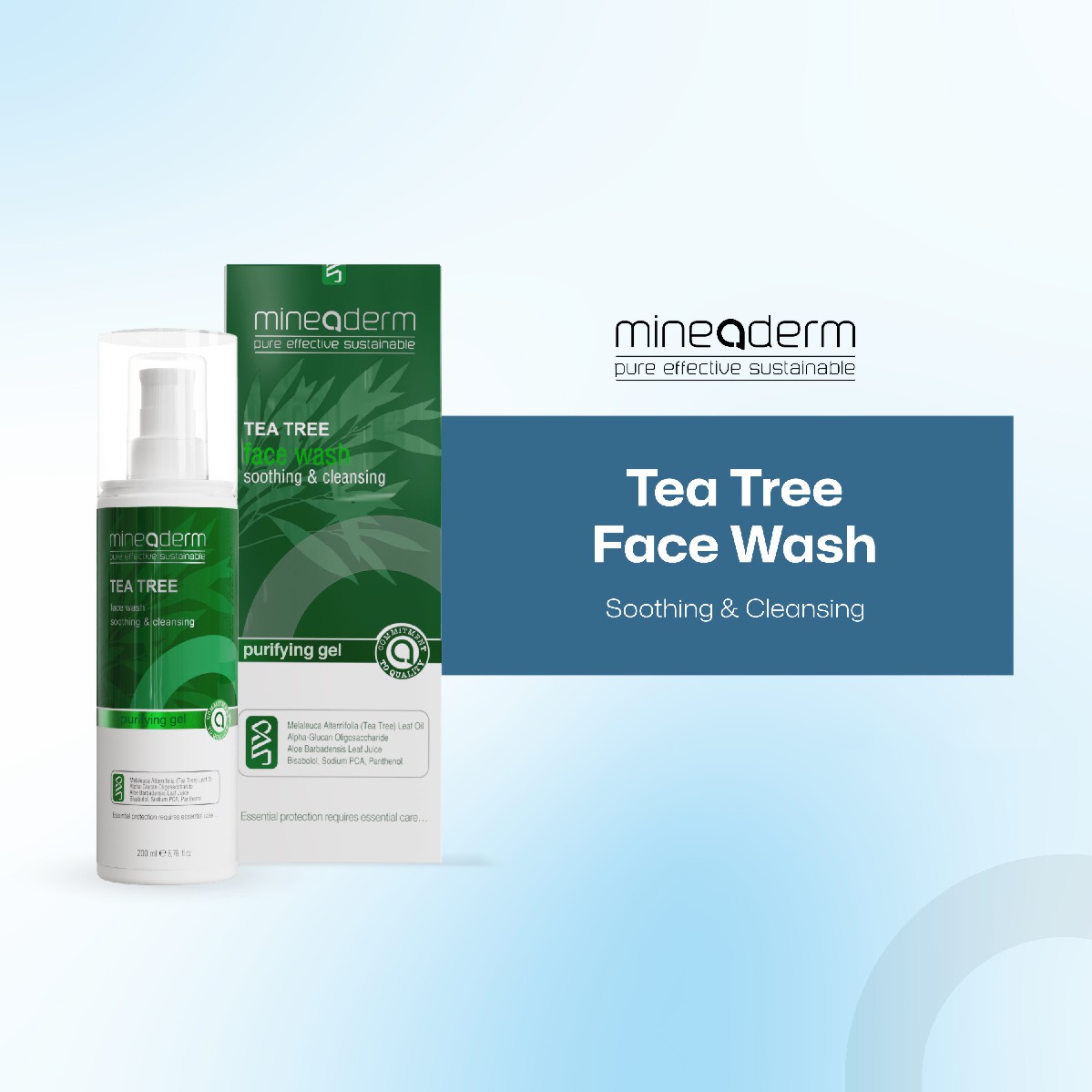 Mineaderm Tea Tree Oil Face Wash Usage